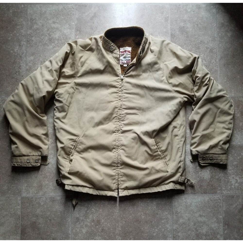 Vintage Peters Khaki Sherpa lined jacked M